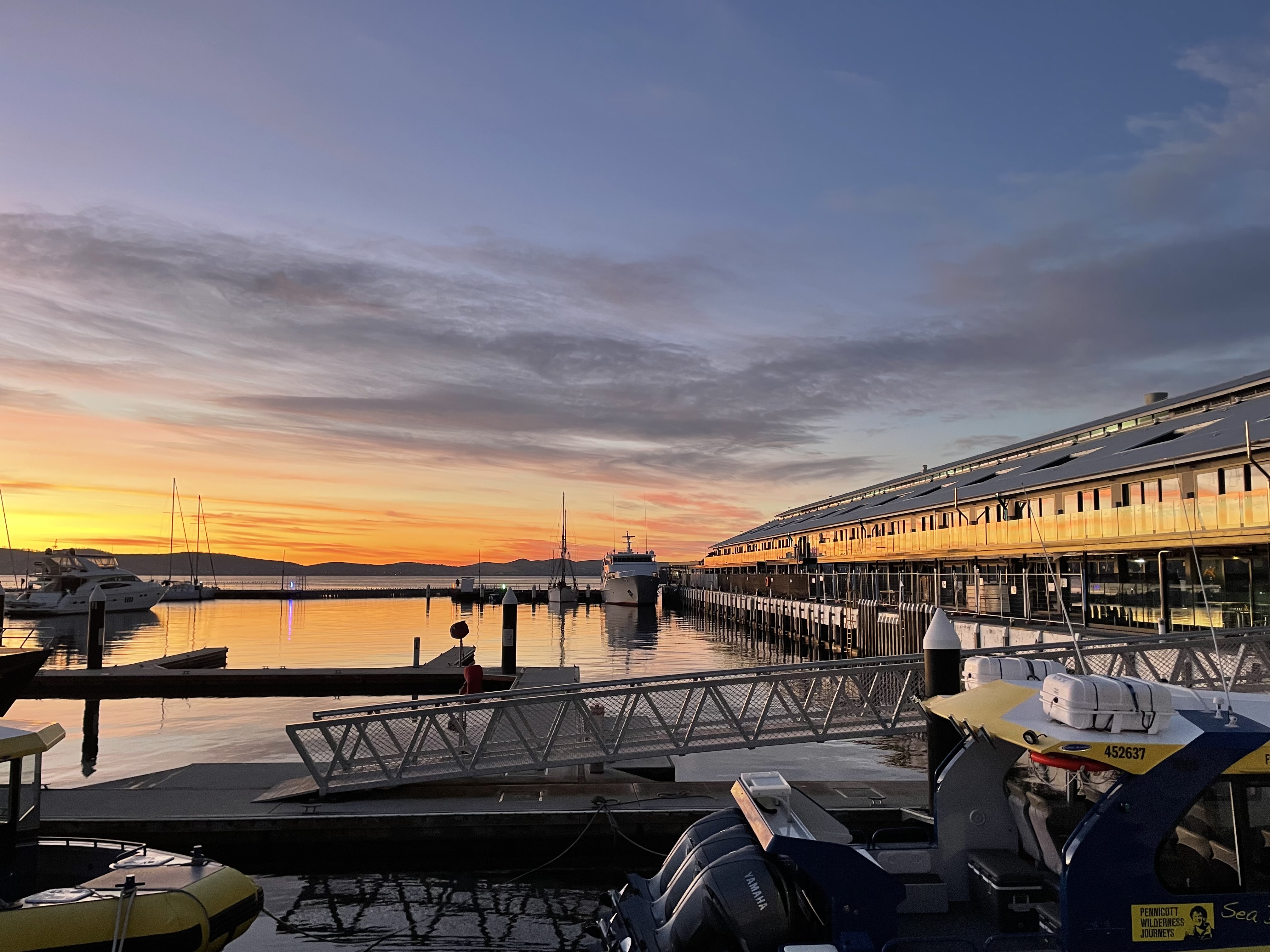 Sunrise from the docks