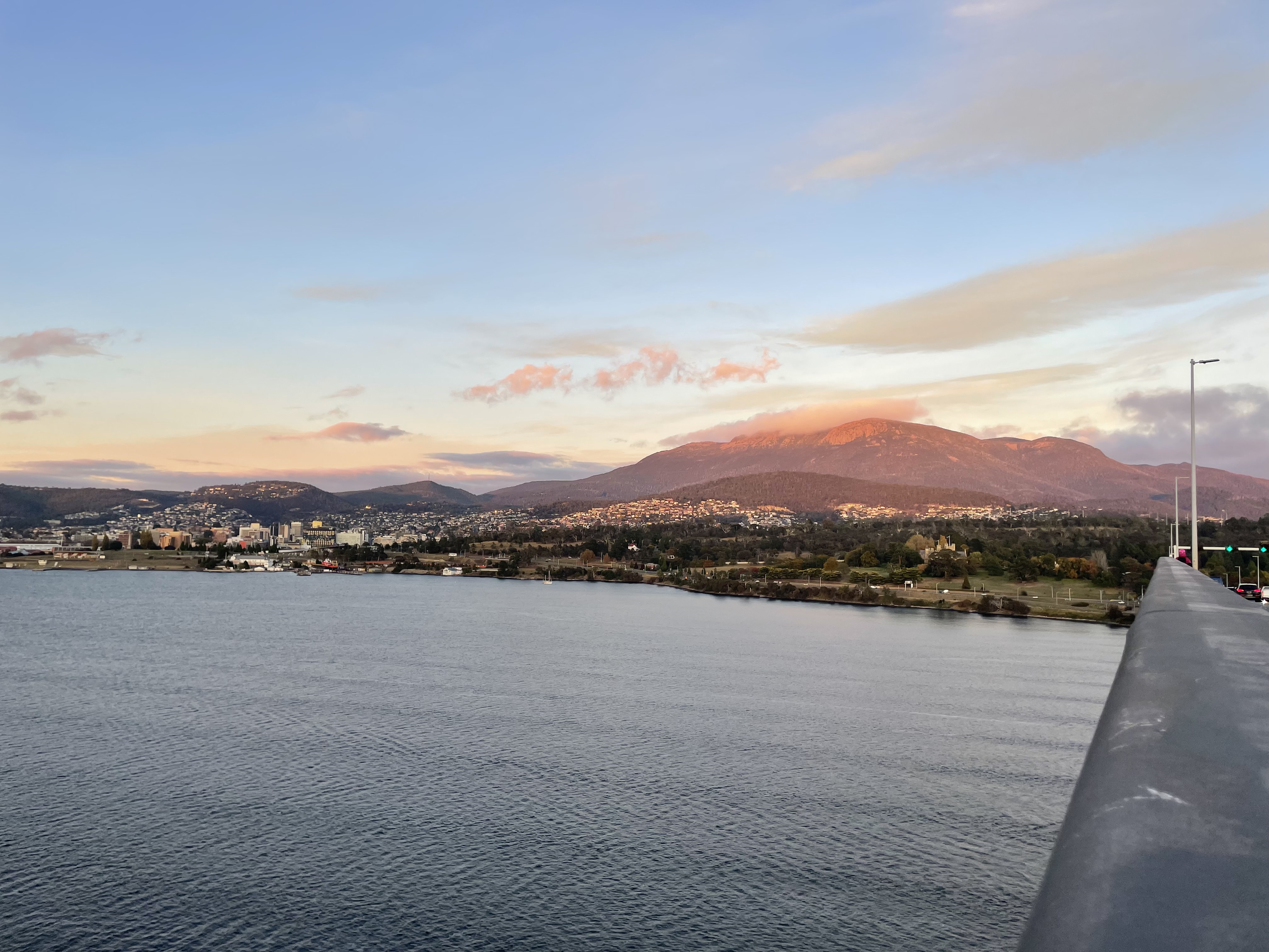 Mt Wellington from Tasman bridge.